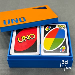 Double UNO Cards Box/ UNO Cards Case - Store two full decks of UNO (Personalised)