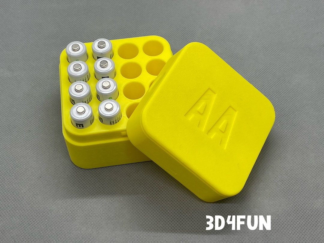 Battery Storage Container - AA and AAA - Hard Case - Etsy Australia