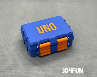 Playing Cards Box/ Playing Cards Case - UNO Cards Case - Rugged (UNO Deck Sized, Personalised)