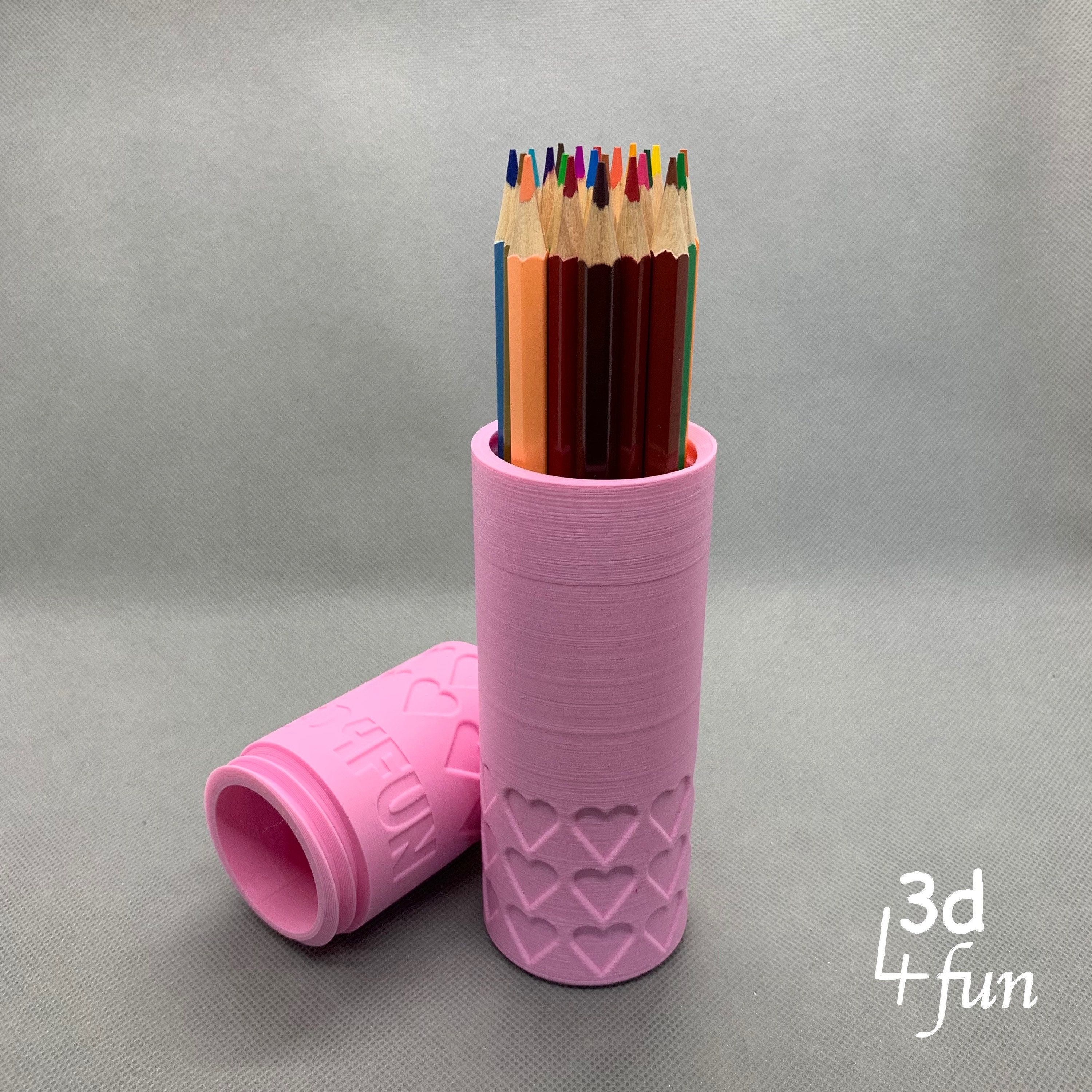 Twist Top Pencil Case Cylinder Thin personalised Etsy