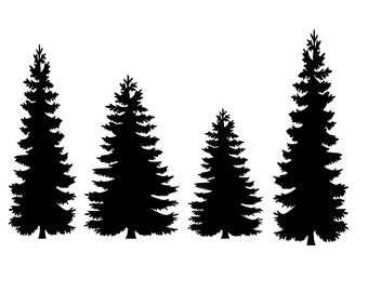 Pine Trees Png Etsy