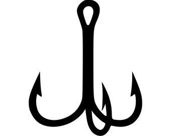 Treble Hook Svg Etsy