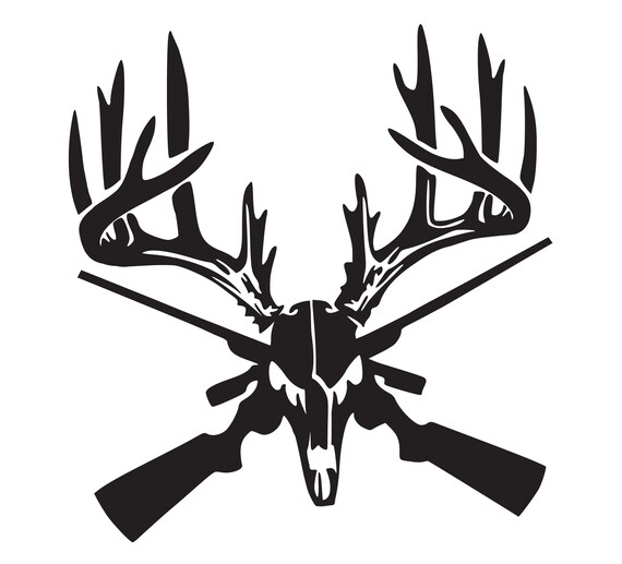 Deer head and rifles instant download svg png eps dxf jpg  etsy Deer head and rifles instant download svg png eps dxf jpg  etsy