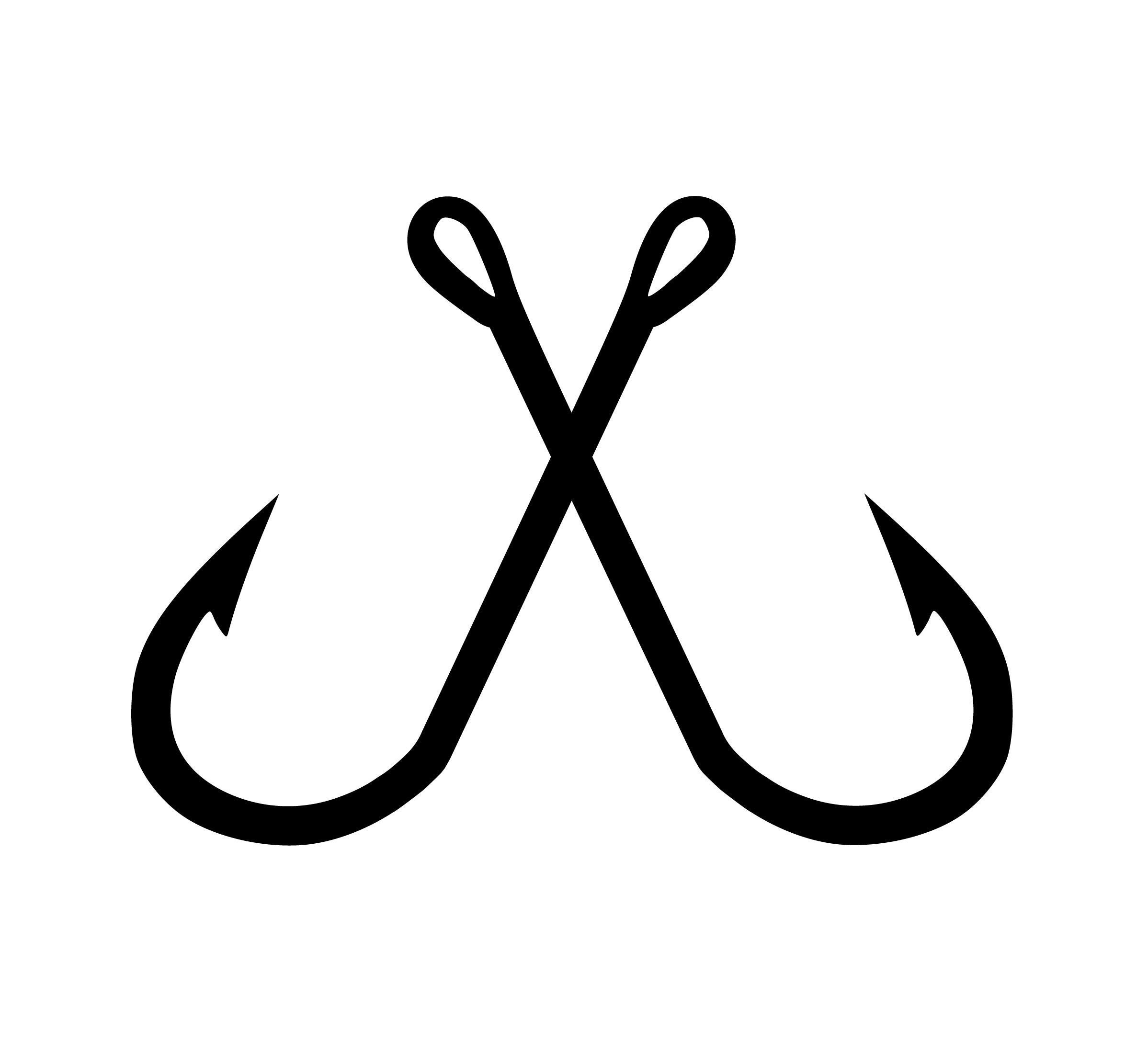 Fish Hook crossed Instant Download SVG PNG EPS Dxf Jpg Etsy Canada