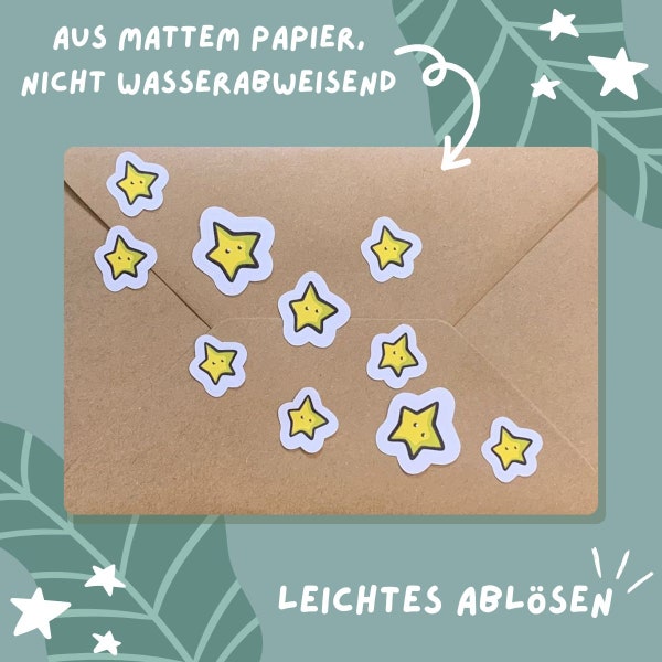 Sternchen Sticker Set | Verzieren Geschenke Stern Universum