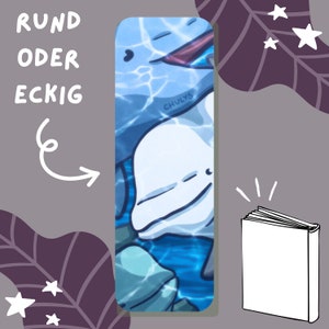 Lesezeichen Unterwasser Belugawale - 300g Papier, glänzend