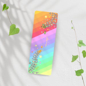 Shine Pride Charity Lesezeichen "Pride" | 400g mattes Papier | LGBTQIA+ Queer CSD Pride Bunt Regenbogen