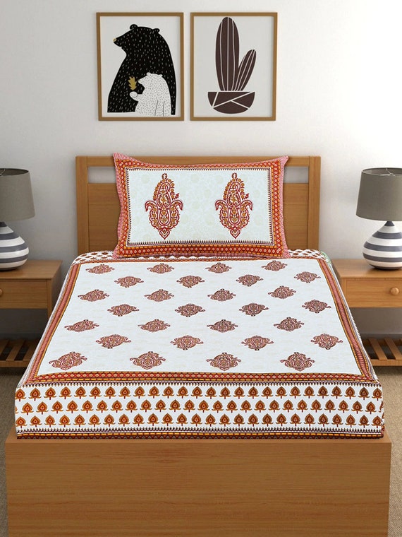 Vintage Bed Sheets Handmade Single Size Bedsheet With 1 Etsy
