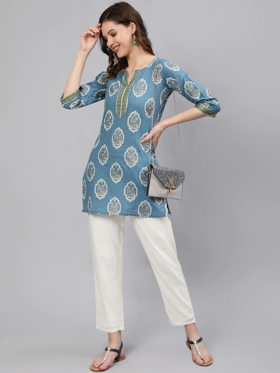 Chiffon Twist Womens Short Kurti Tops S to 4XL White at Rs 280 in Chennai #21 Chiffon Twist Womens Short Kurti Tops S to 4XL White at Rs 280 in Chennai