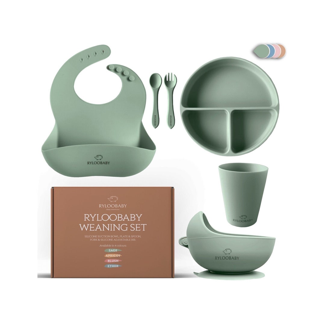 Baby Weaning Set Baby Suction Plate Bowl Baby Feeding Suction Dish Pack