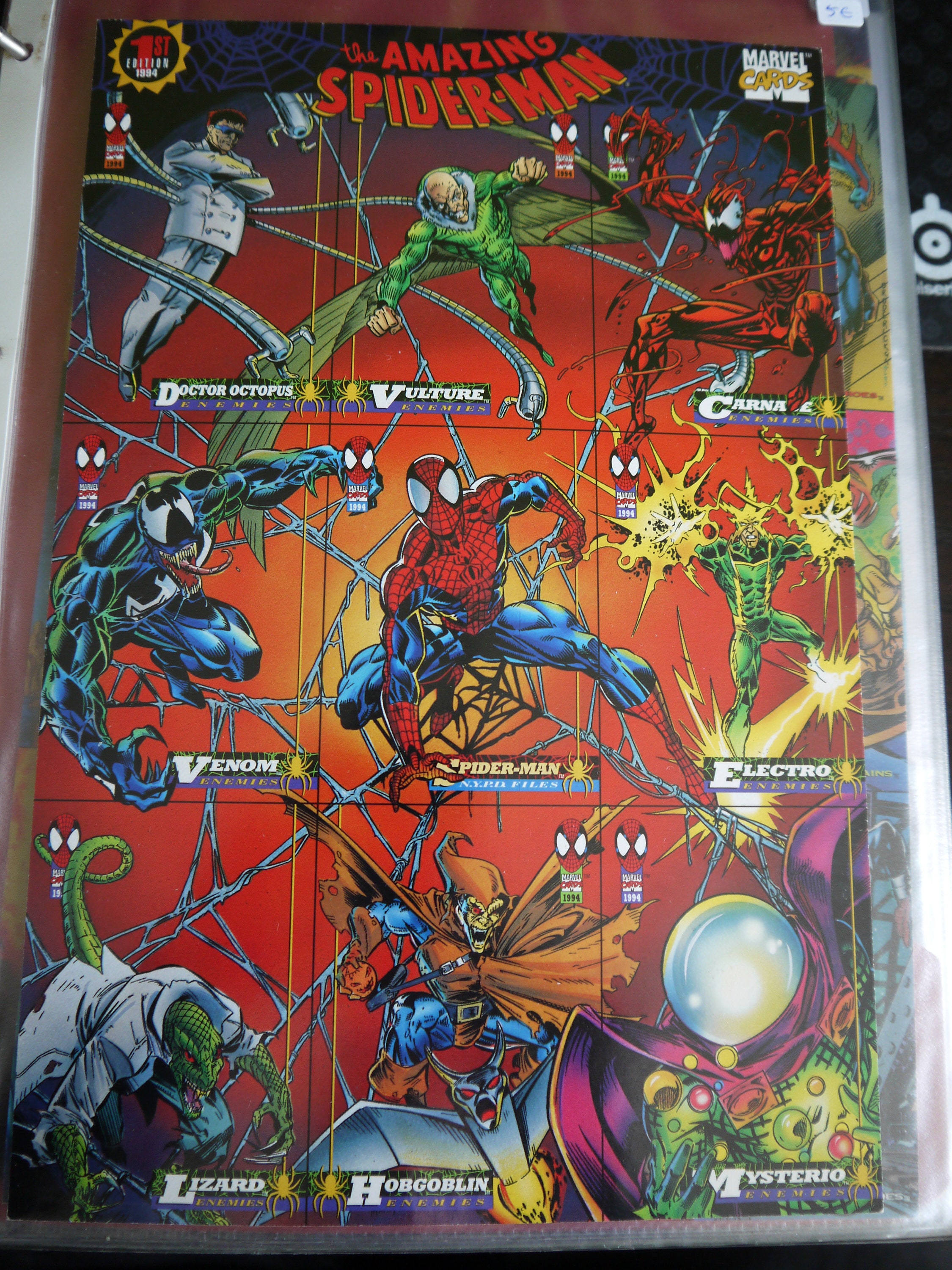 1994 Marvel Cards 1st edition The Amazing SpiderMan 9 Card Etsy