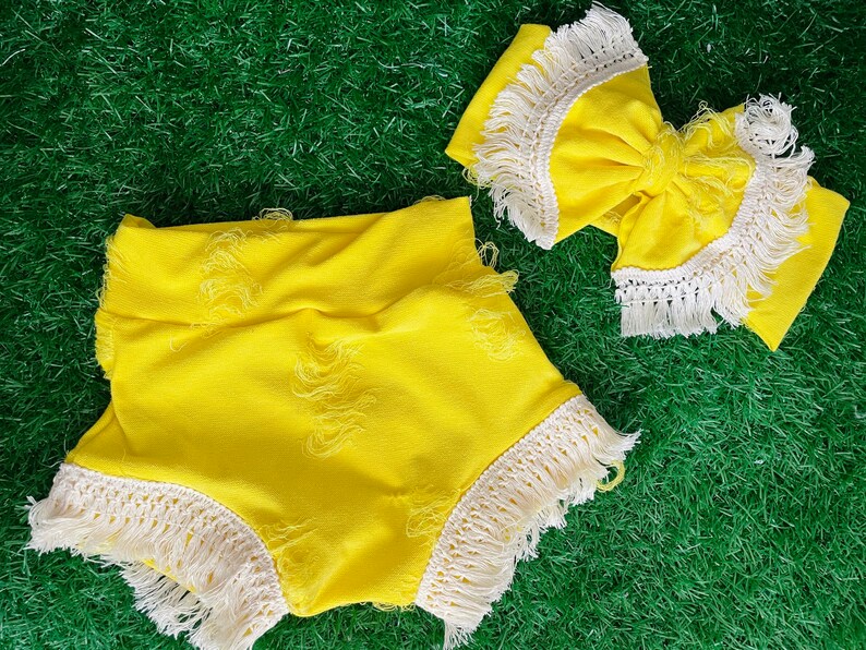 Boho Bummie Set Bummie Set Baby Girl High Waist Bummies Etsy