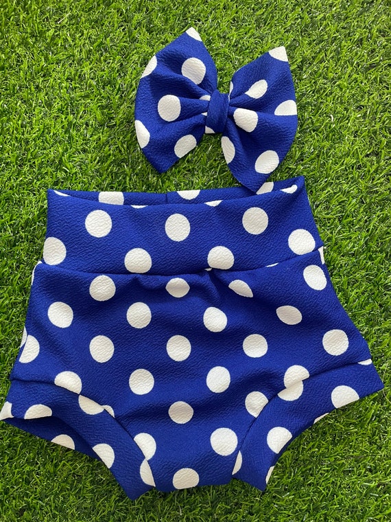 Polka Dot Bummies Bummie Set Baby Girl High Waist Bummies Etsy