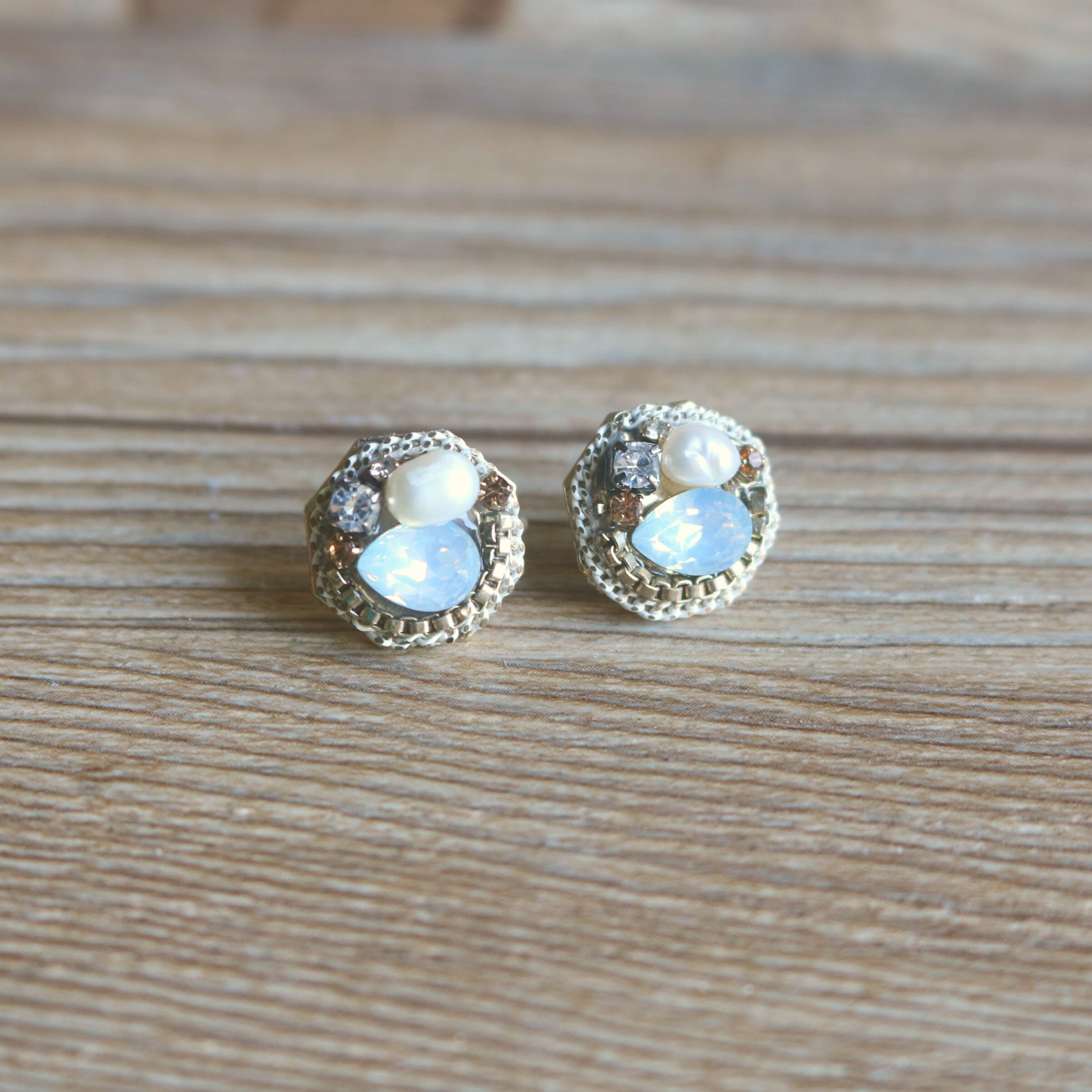 Vintage stud clip on earrings invisible clip on earrings non Etsy