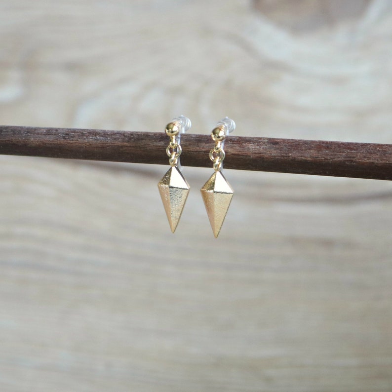 Kite resin clip on earrings invisible clip on earrings non pierced earrings clip on earring clip on drop earrings clip on gold earrings