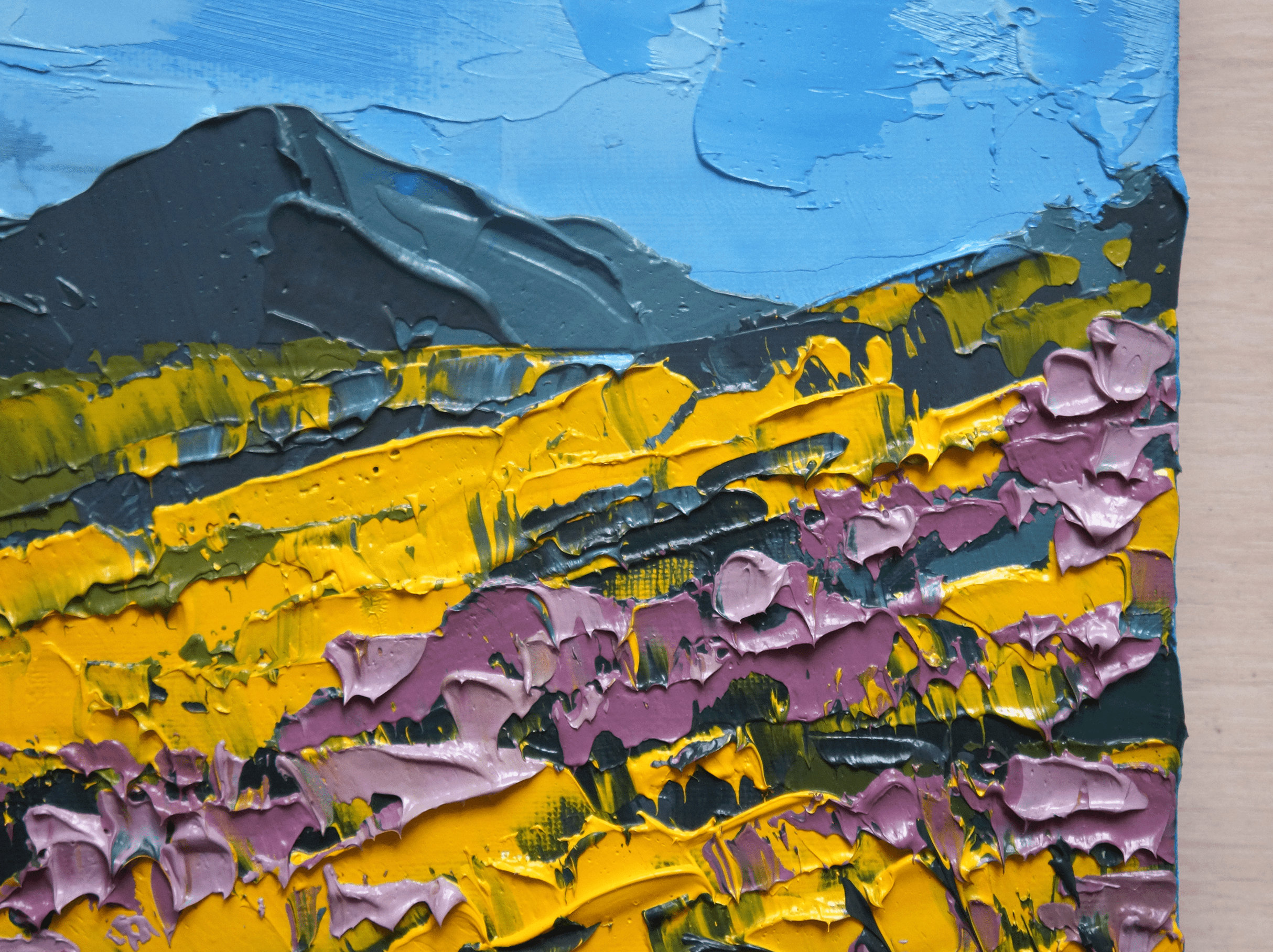 Impasto Landscape Original Painting California Landscape | Etsy