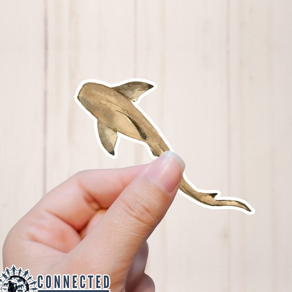 Nurse Shark Watercolor Sticker | Shark Conservation Decal | Save The Ocean | Shark Lover Gift | Animal Activist Shark Sticker | Shark Diving