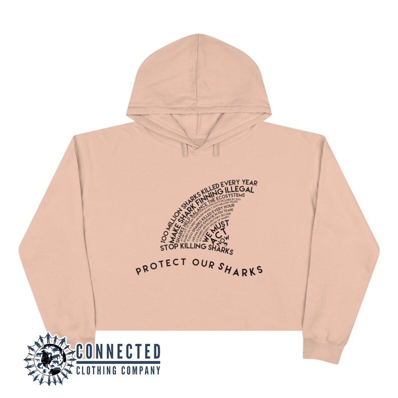 Protect Our Sharks Crop Hoodie