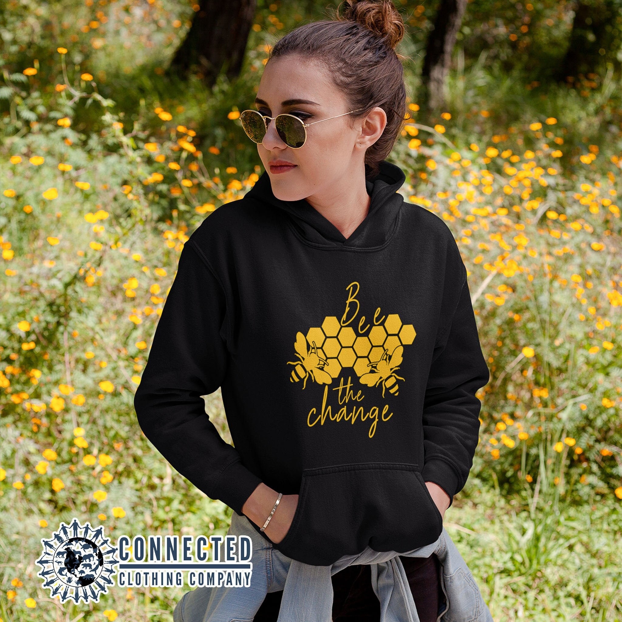 Bee the Change Hoodie Honeybee Conservation Sweatshirt 