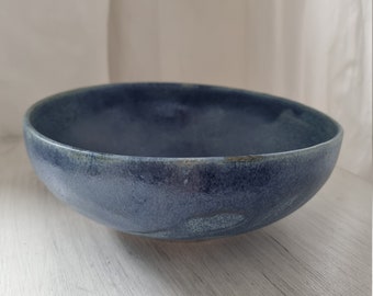 middle bowl, blue // Handmade ceramic bowl with matt glaze // Stoneware // BurgGold