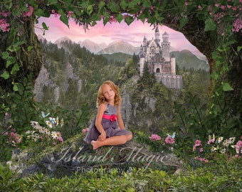 FAIRYTALE GARDEN Digital Background Digital Backdrop