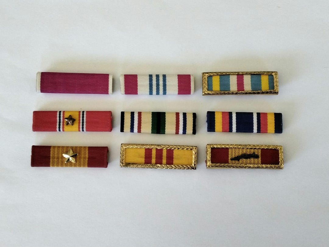 Senior Military Awards and Special Vietnam War Service Ribbons. Several ...
