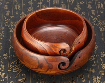 arn Bowl Holder Storage Bowl Natural Wood for Knitting & Crochet Yarn Holder arn Bowl Holder Storage Bowl Natural Wood for Knitting & Crochet Yarn Holder
