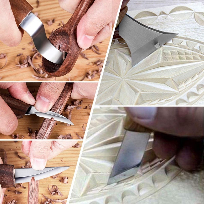 Spoon Carving Starter Kit Upgrade Carving Tools Kit Gift Etsy