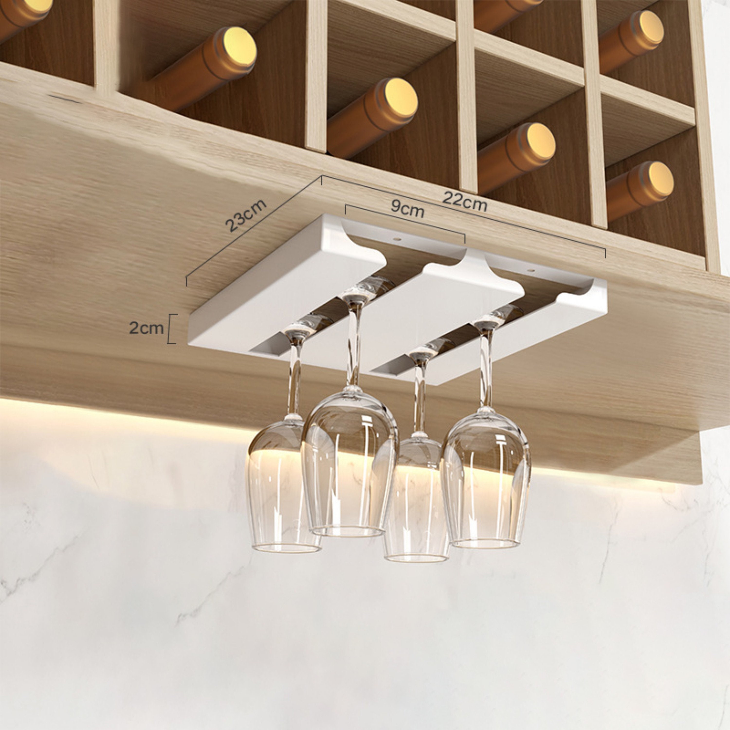 Home & Kitchen Black Martini Glasses & More 2 Racks Brandy Margarita