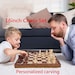 Handmade 16' Wooden Chess Set | Weighted Pieces | Personalized Chess Board | Chess Deluxe Folding board | 2 Extra Queens | Birthday gift 