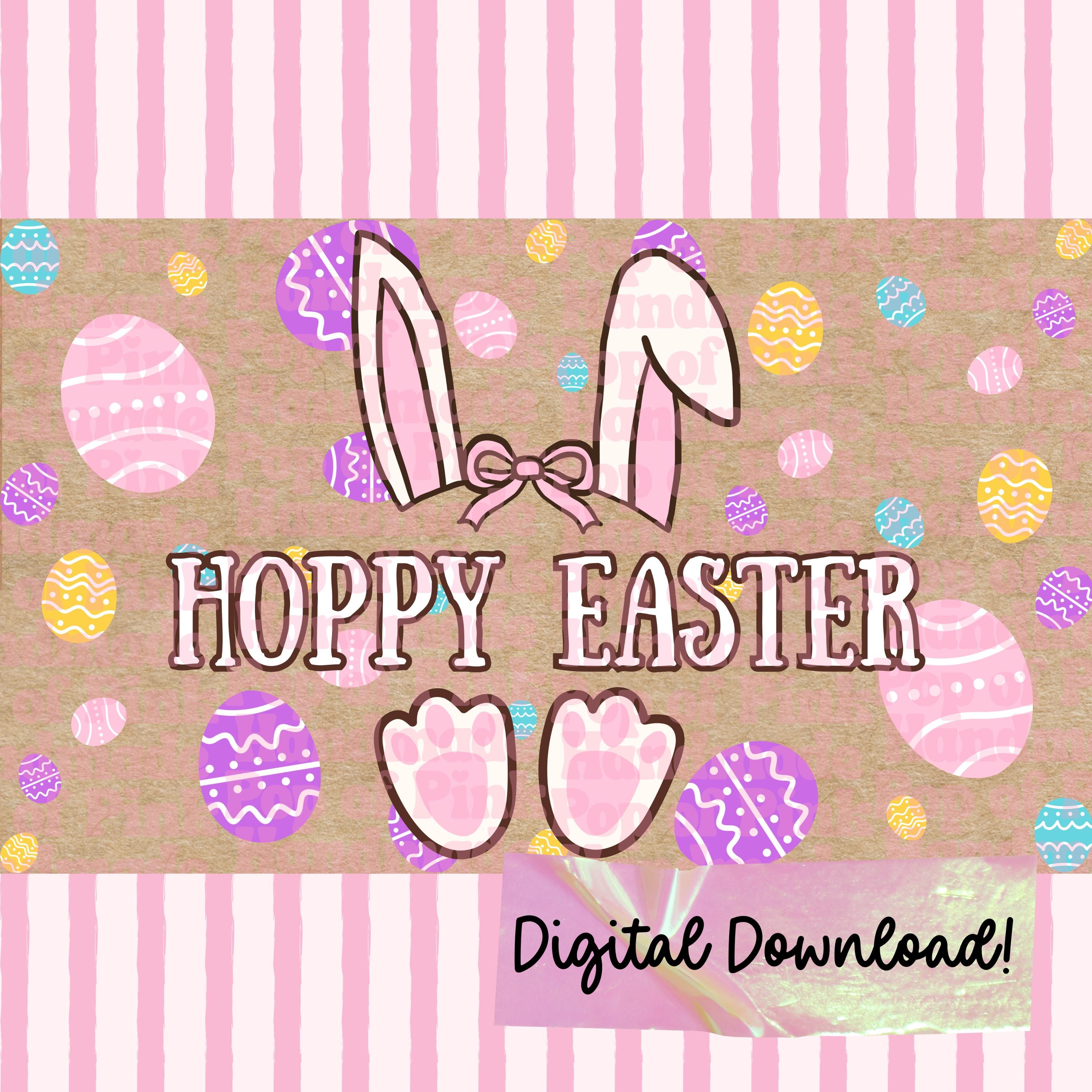Hoppy Easter Banner Template | Editable Bunny Egg Hunt Design (digital ...