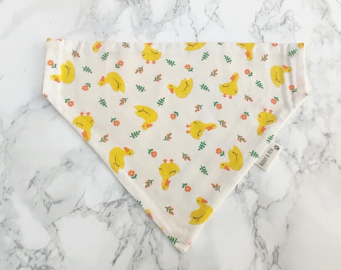 Featured listing image: Little Ducks Dog Bandana - Over the Collar Style