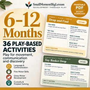 Baby Activities 6–12 Months | Development & Milestone Activity Cards