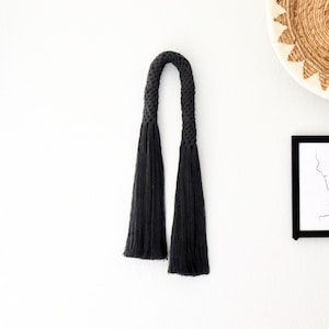 Textile Rope Arch Wall Hanging in Neutral Colors Contemporary Macrame Wall Sculpture for Dinning Room Modern Fiber Art for Entryway Art Gift