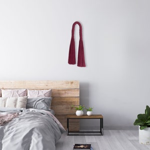 Knotted Rope Arch | Textile Wall Sculpture | Mid-century Modern Fiber ...