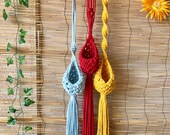 Nest air plant hanger macrame air plant hanger,woven basket boho plant hanging plant pod woven basket Rope Nest,indoor jungle,macrame pouch
