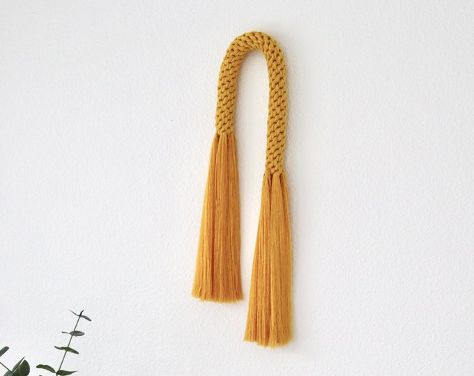 Knotted Rope Arch Rainbow | Textile Wall Sculpture | Contemporary Fiber ...