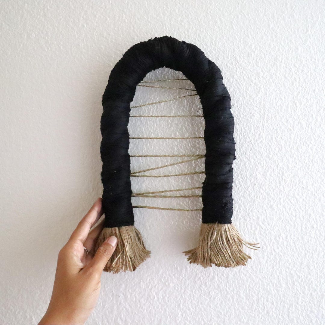 Arch Sculpture Rope Knot Art Rustic Macrame Wall Arch-table Sculpture ...