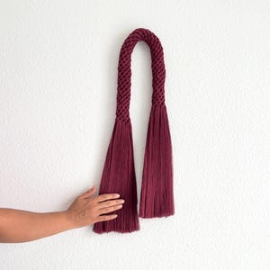 Knotted Rope Arch | Textile Wall Sculpture | Mid-century Modern Fiber ...