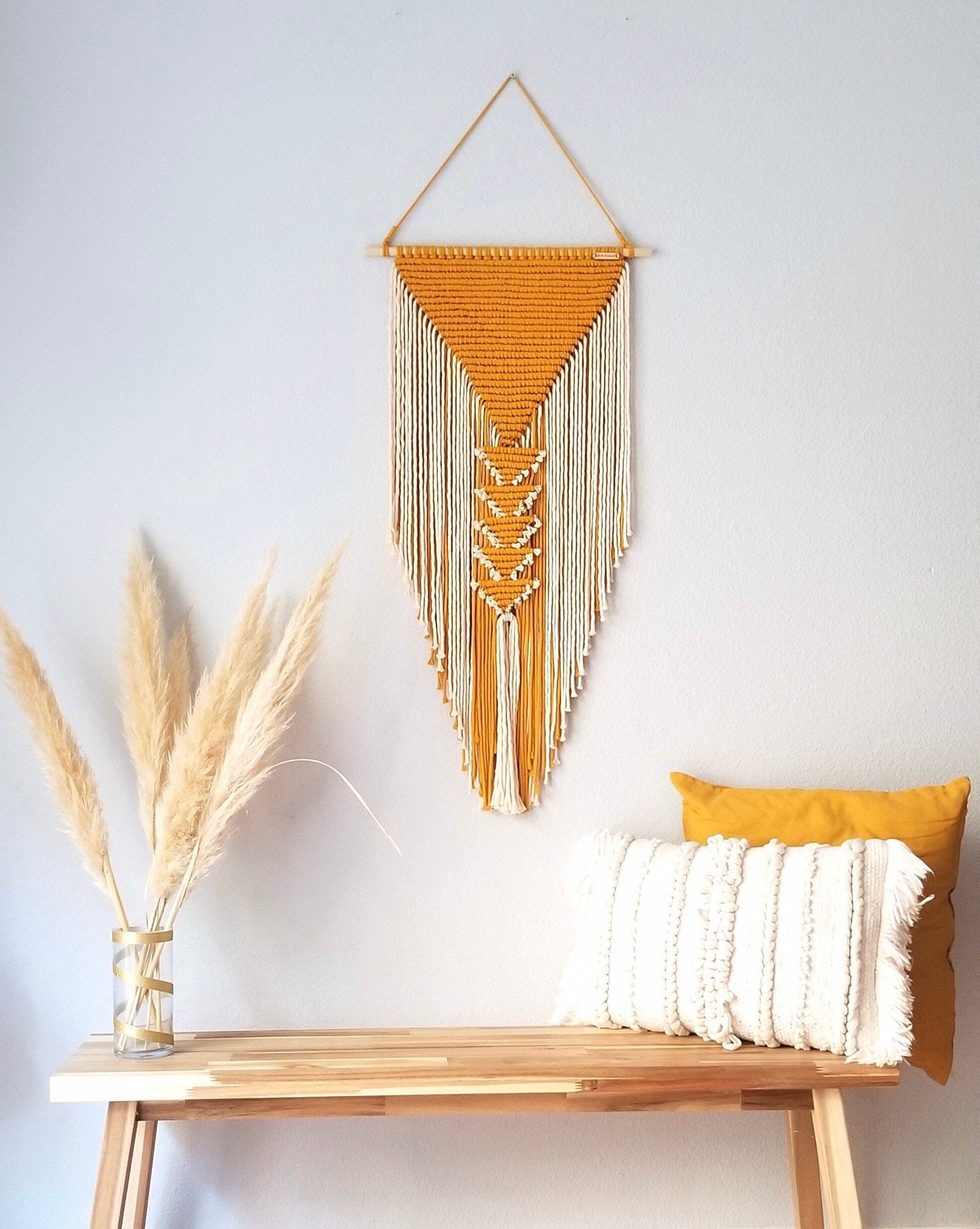 Modern Macrame Egyptian Wall hanging Scandi style woven wall Etsy