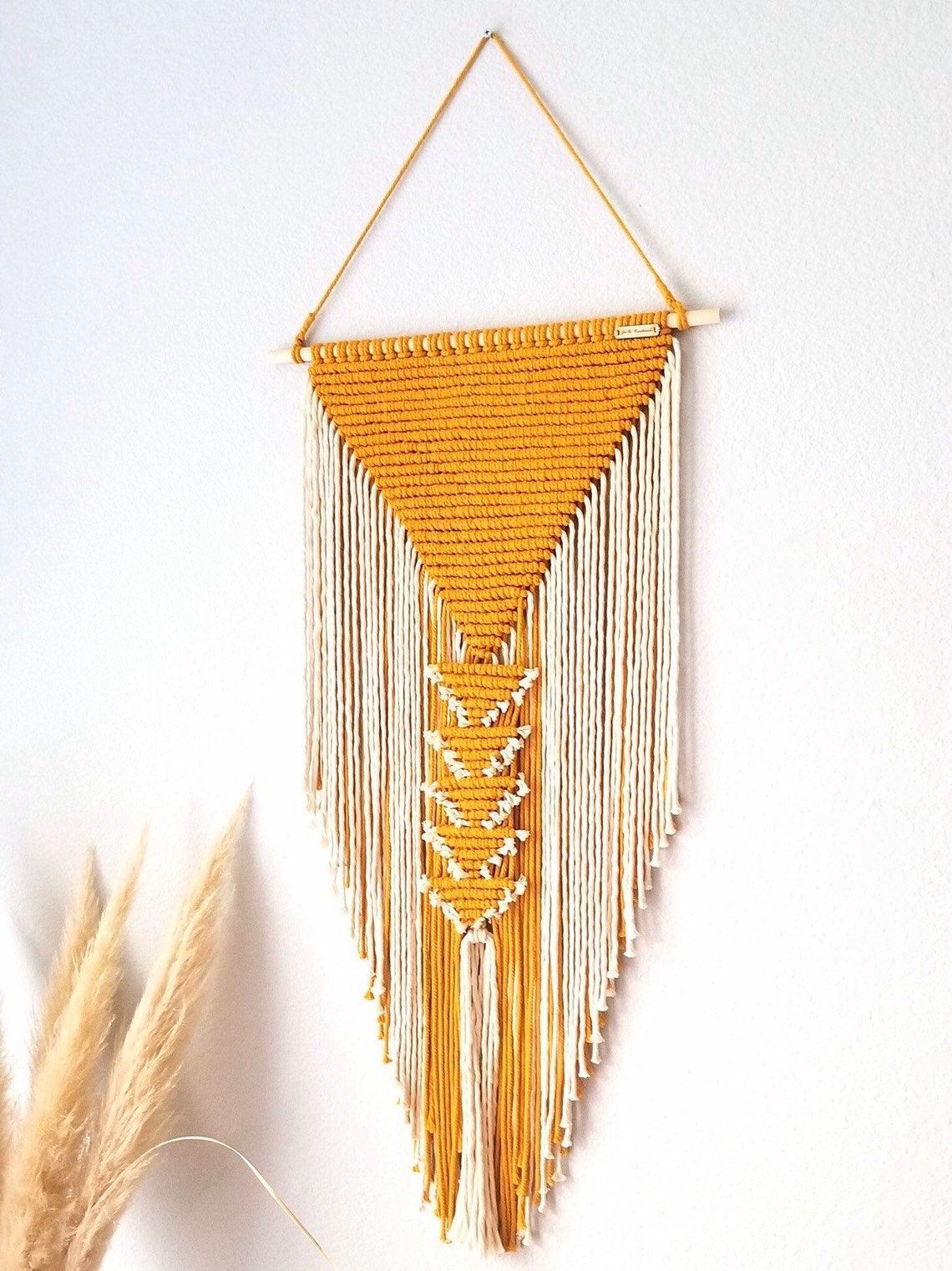 Modern Macrame Egyptian Wall hanging Scandi style woven wall Etsy