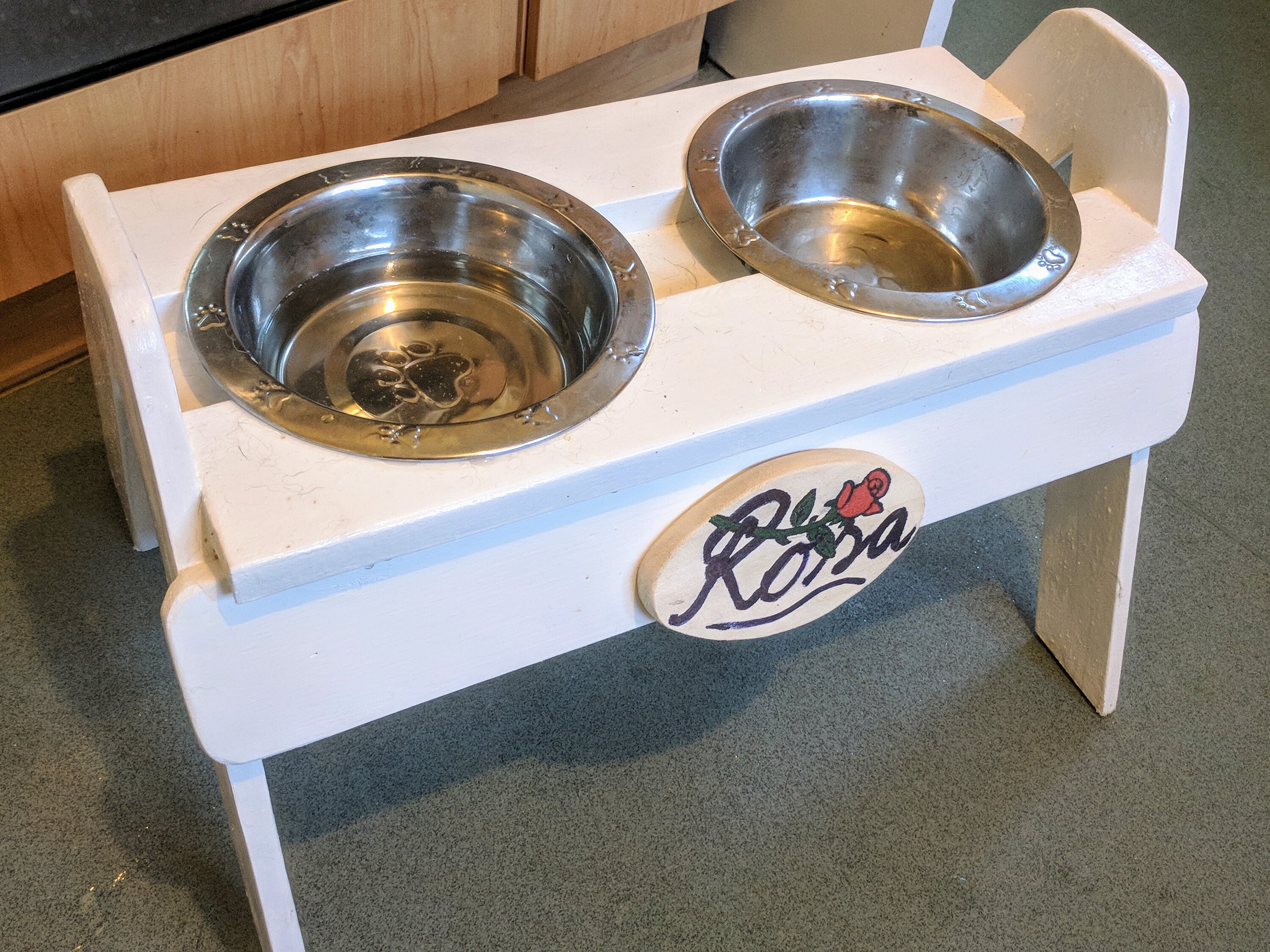 Large Dog Bowl Stand Etsy UK