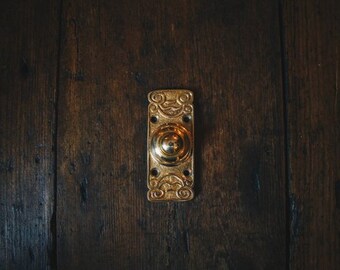 Polished Brass Torvale Court Georgian Rope Design Period Bell Push