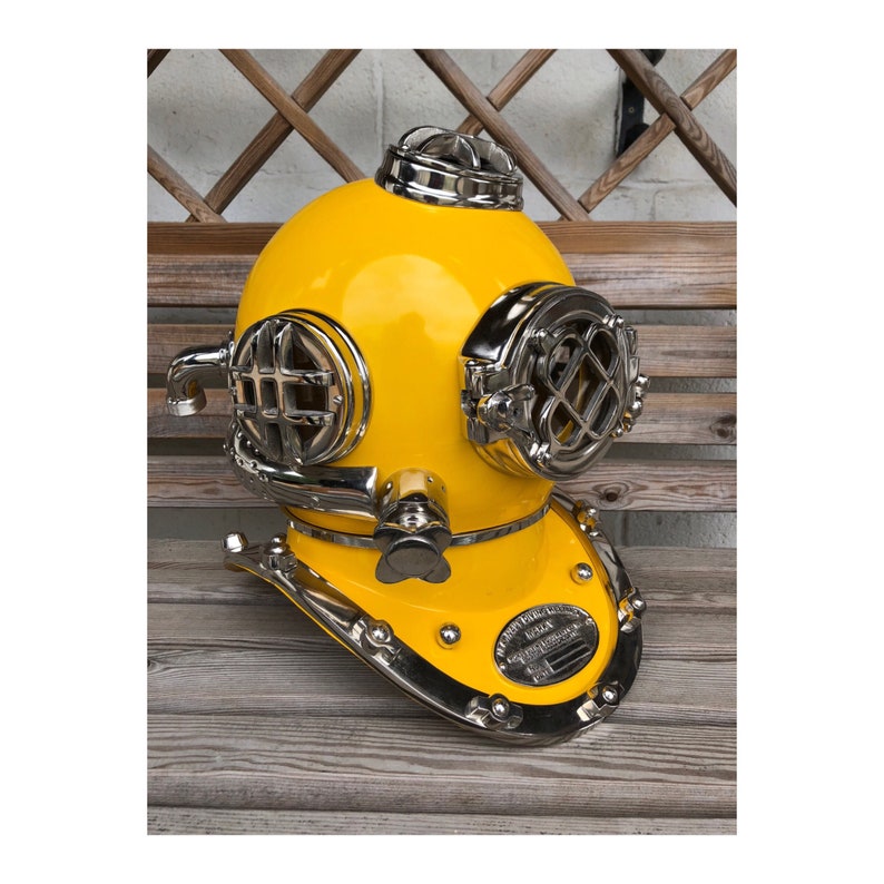 U.S Navy Diving Helmet Mark V Deep Sea Divers Helmet Vintage Reproduction Militaria Surplus