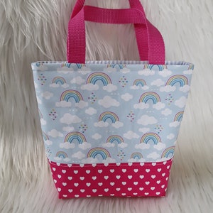 Kindertasche, Mädchentasche, Ostertasche, Kita Tasche, Kinder Shopping Tasche, Mädchentasche Regenbogen, Kindertasche Regenbogen