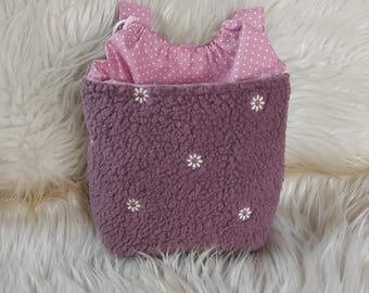 Bolsa para manillar infantil, bolsa para manillar de niña, bolsa de peluche para manillar con forma de osito, bolsa para cochecito de muñeca, bolsa para triciclo, bolsa para patinete, bolsa con ruedas