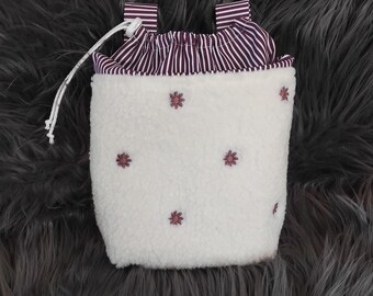 Bolsa para manillar infantil, bolsa para manillar de niña, bolsa de peluche para manillar con forma de osito, bolsa para cochecito de muñeca, bolsa para triciclo, bolsa para patinete, bolsa con ruedas