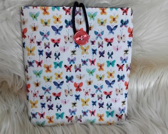 Estuche para Tolino Vision 6, funda para Tolino Vision 6, bolsa de almacenamiento para Tolino Vision 6, bolsa de almacenamiento con mariposas