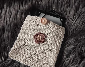 Estuche para Tolino Vision 6, funda para Tolino Vision 6, bolsa de almacenamiento, estuche para Tolino Vision 6, bolsa Tolino de ganchillo