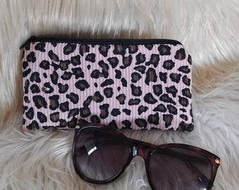 Estuche para gafas, estuche para gafas de sol, funda para gafas, estuche para gafas de lectura, estuche para gafas con estampado de leopardo